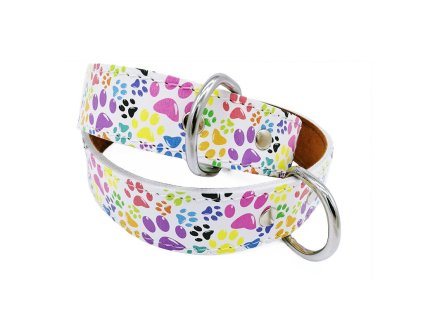 Lederhalsband PAW