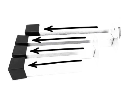 Ersatzplastikhülle für die Beine der ANADI - Hundeliege,  4 Stück