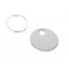Edelstahl Hundemarke rund 2 cm