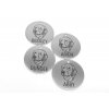 Edelstahl Hundemarke rund 2,5 cm