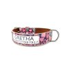 Lederhalsband GRETHA - mit oder ohne Text, Name und Nummer auf dem Halsband kostenlos