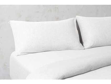 New jersey potah na polštář bílá Velfont