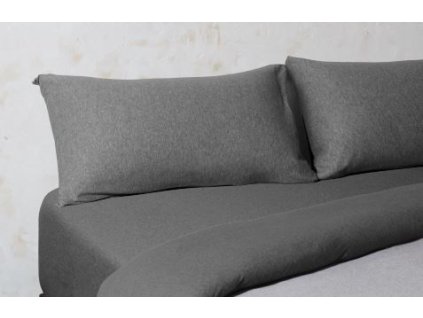 New jersey potah na polštář tmavě šedý Velfont