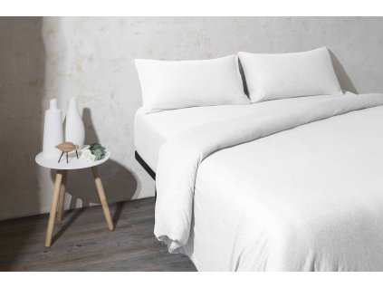 New jersey povlečení bílé Velfont