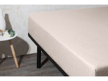 New jersey prostěradlo béžová Velfont