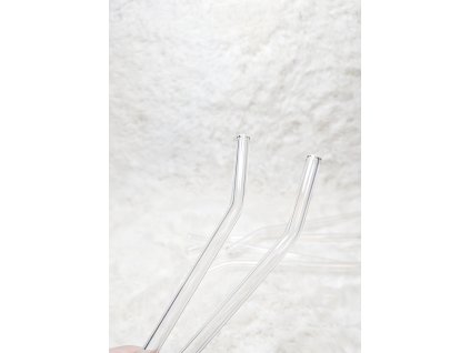 skleněné brčko zahlé