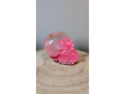 lebka s tekutým jádrem růžová