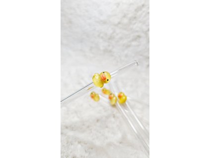 skleněné brčko kačenka