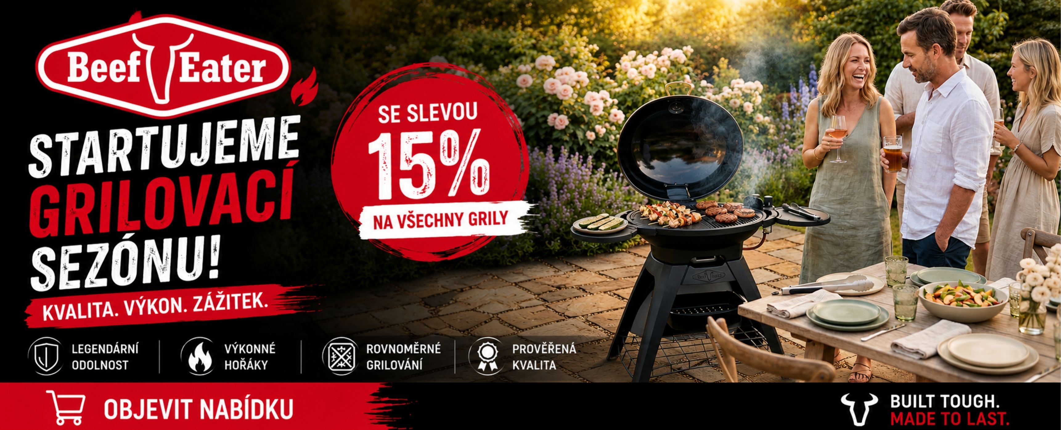 15% sleva na grily