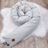 Mantinel do postýlky oválný DELUXE LIGHT GREY