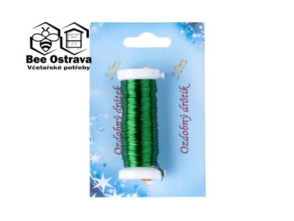 Drátek vázací 30m - zelený