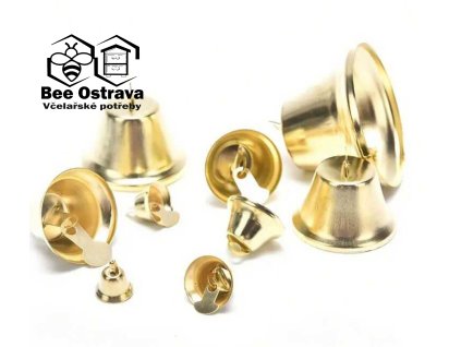 Zlaté mini zvonečky - 1ks