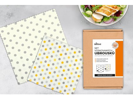 Bread pack – 2 voskované ubrousky Beepack - L+XL