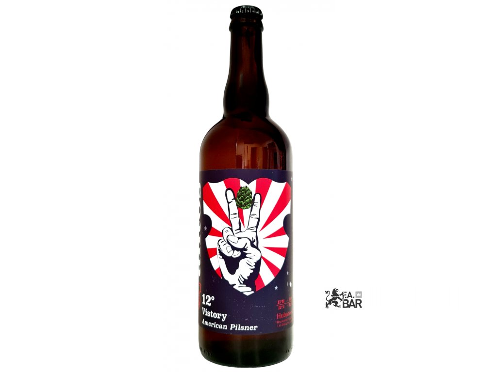Antoš - 12°Vistory Lager 0,75l sklo 5,2% alc.