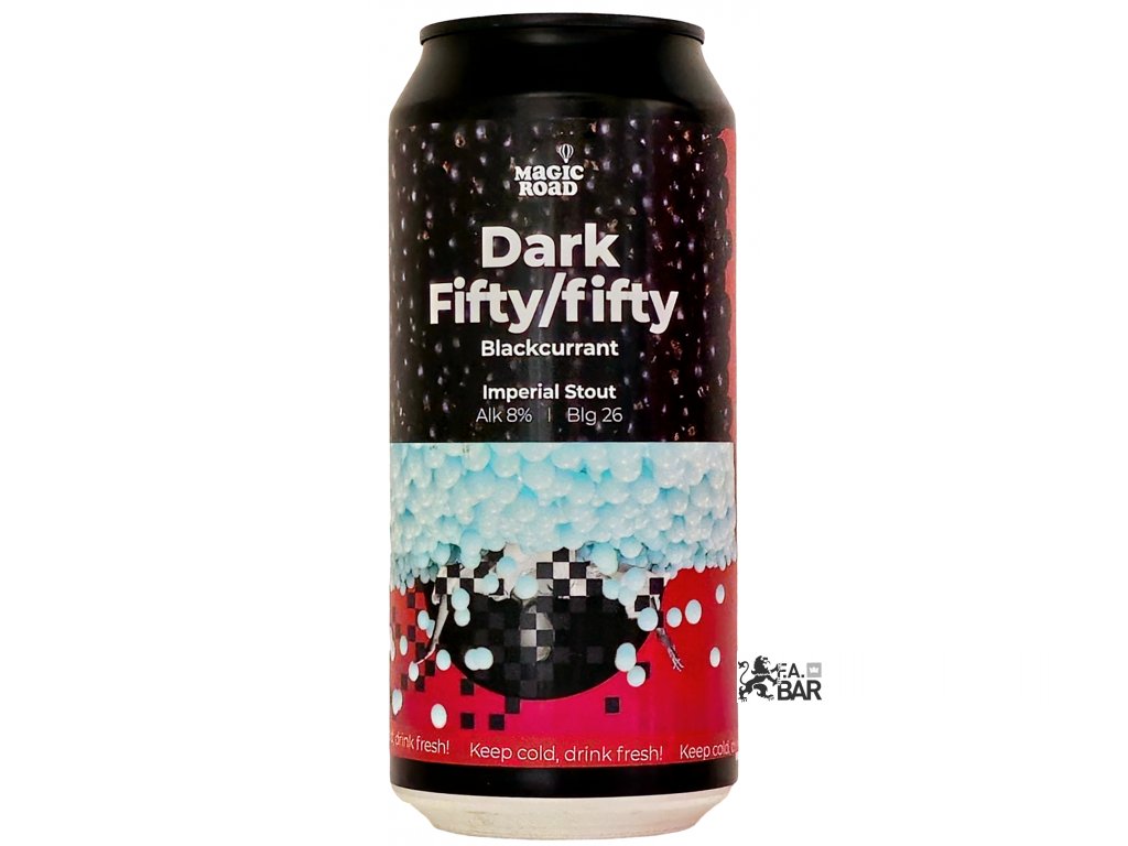 Magic Road - 26°Dark Fifty/Fifty Blackcurrant 440ml can 8% alc.