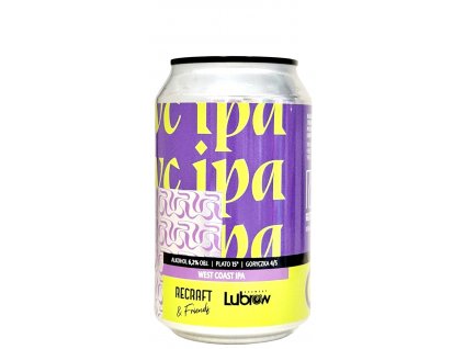 Lubrow Brewery/ReCraft - WC IPA  330ml can 6,2% alc.