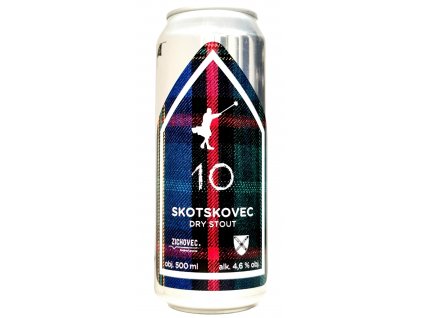 Zichovec - 10°Skotskovec Dry Stout 0,5l can 4,6% alc.