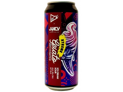 Funky Fluid/ Juicy Brewing Co - 30°Gelato XTREME: Raspberry Strawberry Bilberry & Maple Syrup 0,5l can 8% alc.