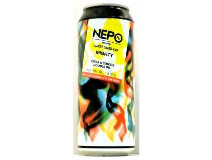 Nepomucen - 18°Crazy Lines #39: Mighty 500ml can 7,1% alc.
