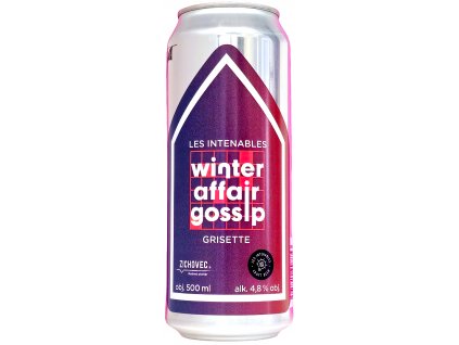 Zichovec/Les Intenables - 10°Winter Affair Gossip: Les Intenables 0,5l plech 4,8% alc.