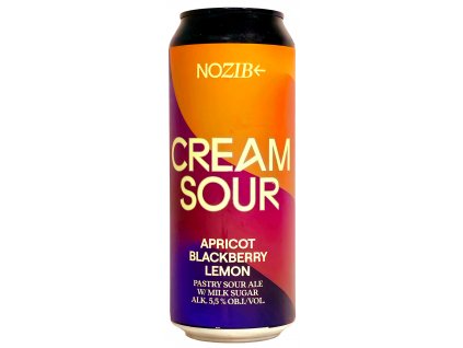 NOZIB - 17°CREAM SOUR Apricot + Blackberry + Lemon 0,5l can 5,5% alc.