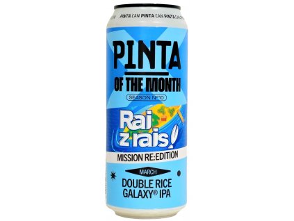PINTA - OF THE MONTH - March 2024 - Raj Z Rajs (2024) 0,5l can 8,5% alc.