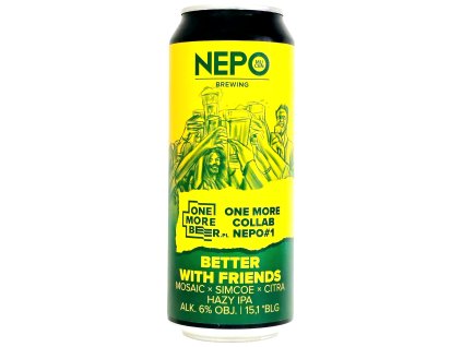 Nepomucen - 15,1°Better With Friends: Onemorebeer 500ml can 6% alc.