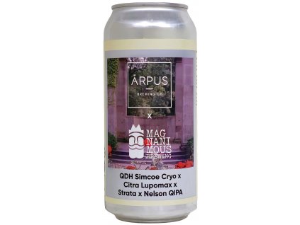 Arpus/Magnanimous Brewing- QDH Simcoe Cryo X Citra Lupomax x Strata x Nelson QIPA 0,44l plech 11,5% alk.
