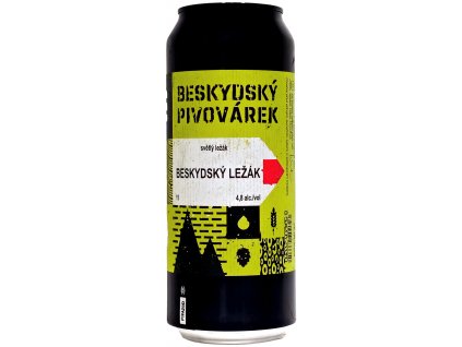 Beskydský pivovárek - 12°Beskydský ležák   0,5l plech 4,8% alc.