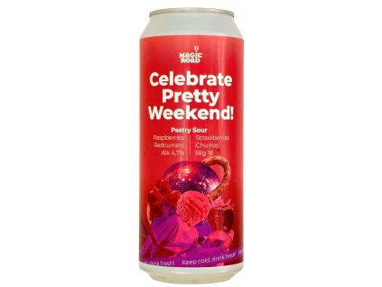 Magic Road - 18°Celebrate Pretty Weekend - Raspberries, Strawberries, Red Currant & Churrios 500ml can 4,7% alc.