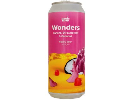 Magic Road - Wonders - Banana, Strawberries & Coconut 500ml can 5,5% alc.