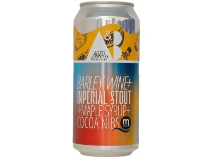 Maryensztadt - Aged & Blend - Barley Wine + Imperial Stout + Maple Syrup + Cocoa Nibs 0,44l plech 11% alc.