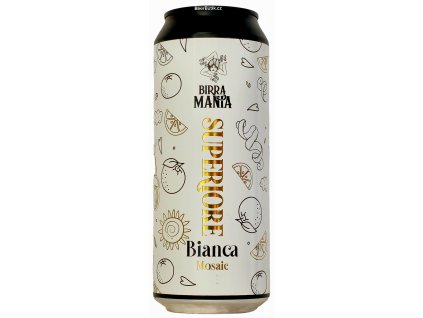 Birra Mania - 14°Superiore Bianca 0,5l plech 5,5% alc.