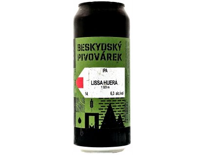 Beskydský pivovárek - Lissa Huera 14° 0,5l plech 6,3% alk.