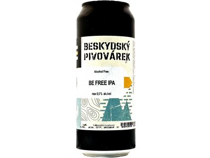 Beskydský pivovárek - Be Free IPA 6° 0,5l plech max. 0,5% alk.