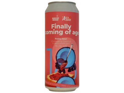 Magic Road/F.A.Bar - FINALLY COMING OF AGE - Chokeberry, Coconut & Red currant jam 500ml can 4,9% alc.