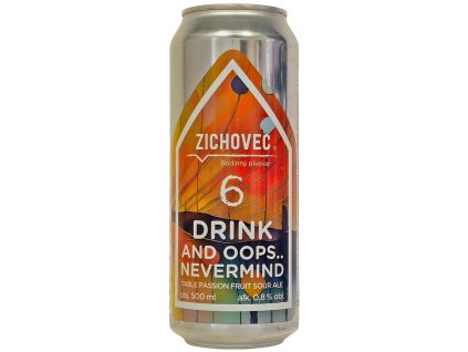 Zichovec - 6°Drink And Oops.. Nevermind 0,5l can 0,8% alc. Zichovec - 6°Drink And Oops.. Nevermind 0,5l can 0,8% alc.