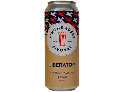 Vinohradský pivovar - Liberator 11° 2024 500ml plech 4,5% alc. Vinohradský pivovar - Liberator 11° 2024 500ml plech 4,5% alc.