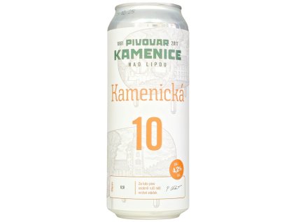 Kamenice nad Lipou - Kamenická desítka 10° 0,5l plech 4,2% alc.