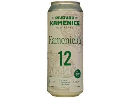 Kamenice nad Lipou - Kamenická 12° 0,5l can 5,2% alc.