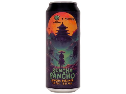 MONSTERS - 10°Sencha Pancho 0,5l can 4% alc. MONSTERS - 10°Sencha Pancho 0,5l can 4% alc.