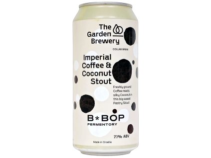 Garden/B*Bop - Imperial Coffee & Coconut Stout 440ml can 7,1% alc.