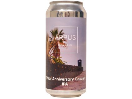 Arpus - 7 Year Anniversary Coconut IPA 0,44l plech 6,8% alk. Arpus - 7 Year Anniversary Coconut IPA 0,44l plech 6,8% alk.