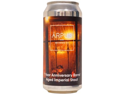 Arpus - 7 Year Anniversary Barrel Aged Imperial Stout 0,44l plech 13% alk. Arpus - 7 Year Anniversary Barrel Aged Imperial Stout 0,44l plech 13% alk.