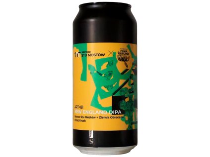 STU MOSTÓW/ Ziemia Obiecana - ART+81 New England DIPA 0,44l can 8% alc.