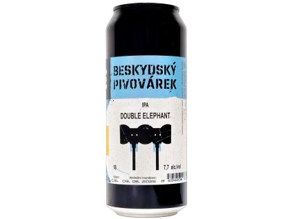 Beskydský pivovárek - 18°DOUBLE ELEPHANT 500ml can 7,7% alc.
