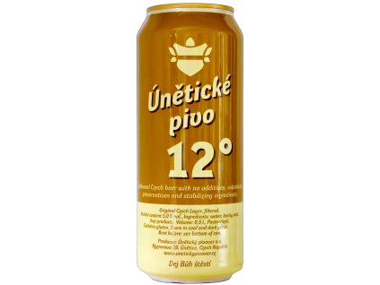 Únětice - Únětická 12° nefiltrovaná 0,5L can 5,1% alc.