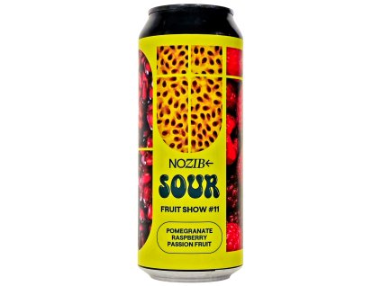 NOZIB - 15°SOUR Fruit Show #11 Pomegranate + Raspberry + Passion Fruit 0,5l can 6,5% alc.