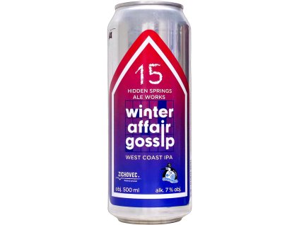 Zichovec/Hidden Springs - Winter Affair Gossip: Hidden Springs Ale Works 0,5l can 7% alc.