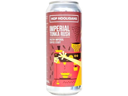 HOP HOOLIGANS - Imperial Tonka Rush 500ml plech 10,5% alc.